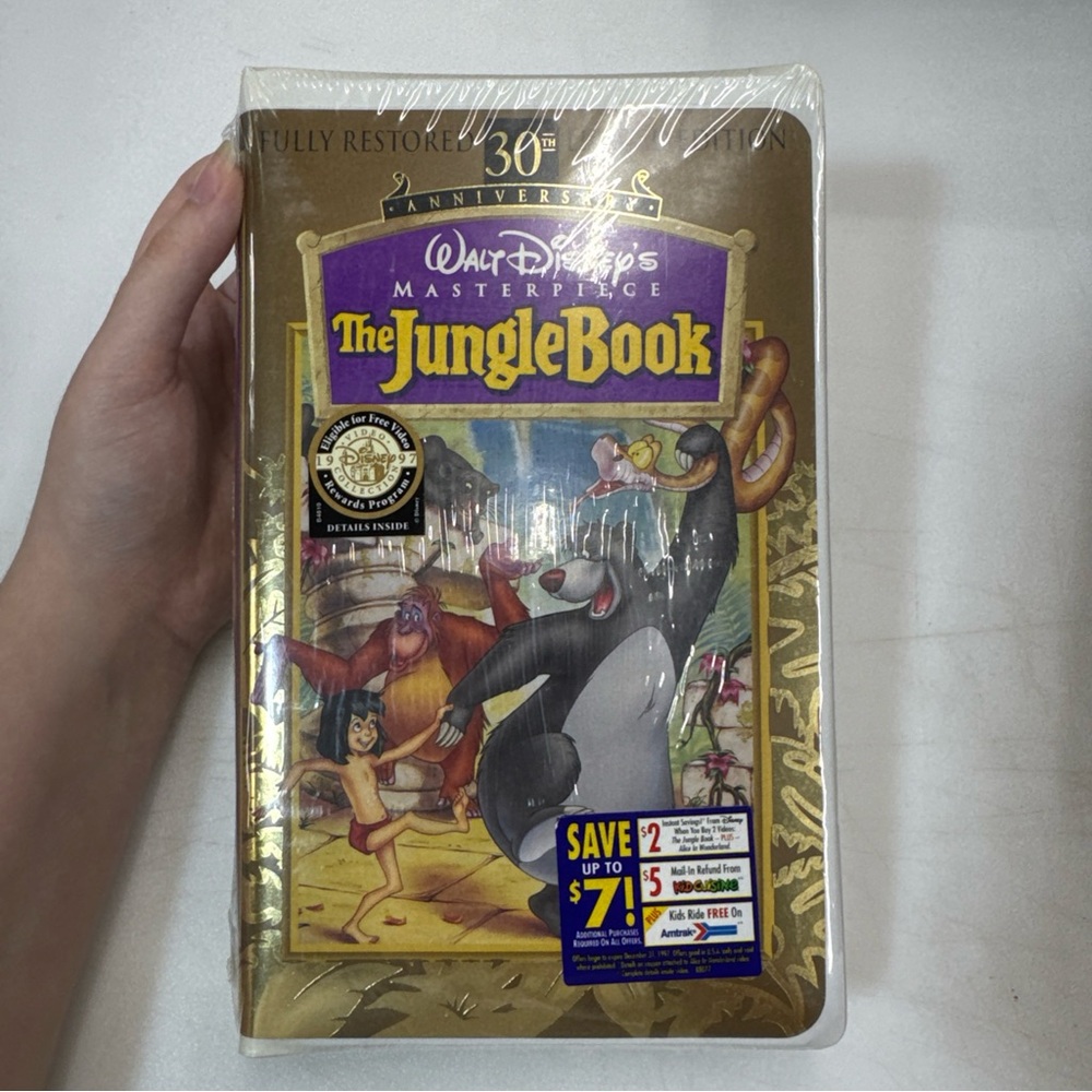 The Jungle Book (VHS, 1997, 30th Anniversary Limited Edition) Brand New Sealed